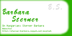 barbara sterner business card